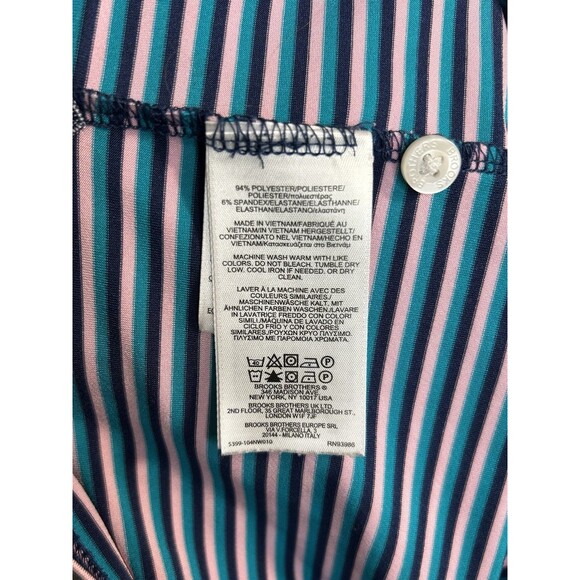 Brooks Brothers Performance Polo Shirt Men's XL Short Sleeve Striped - Picture 8 of 8